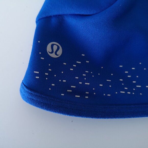 NWT LULULEMON SYMB Blue Tech Fleece Cold Terrain Run Beanie Hat Men's OS - Picture 5 of 7